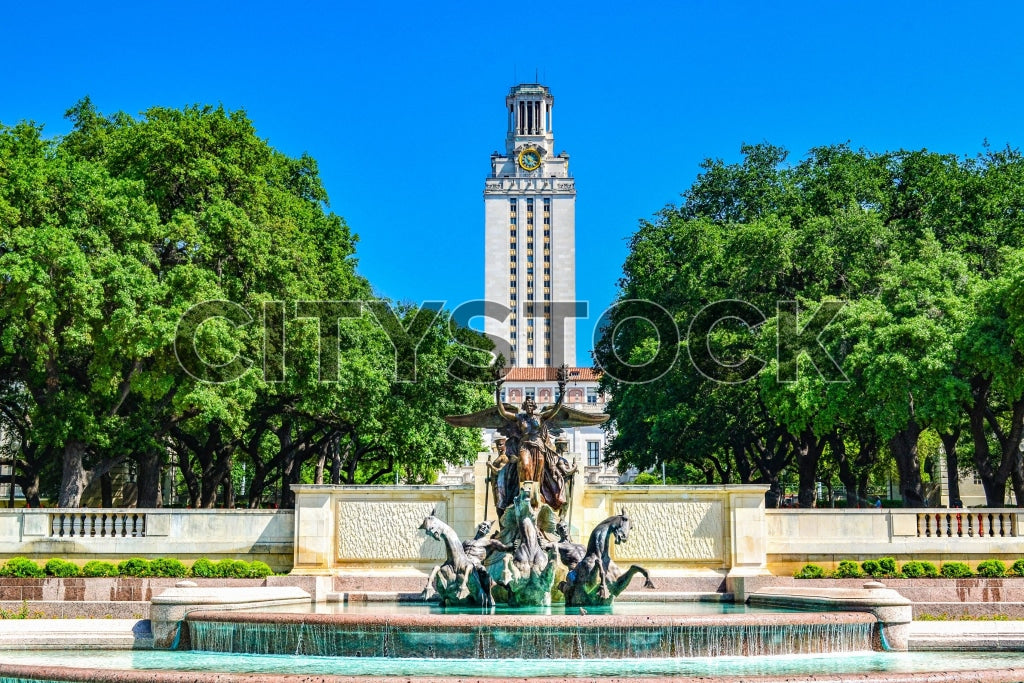 University of Texas Tower and Littlefield Fountain, Austin