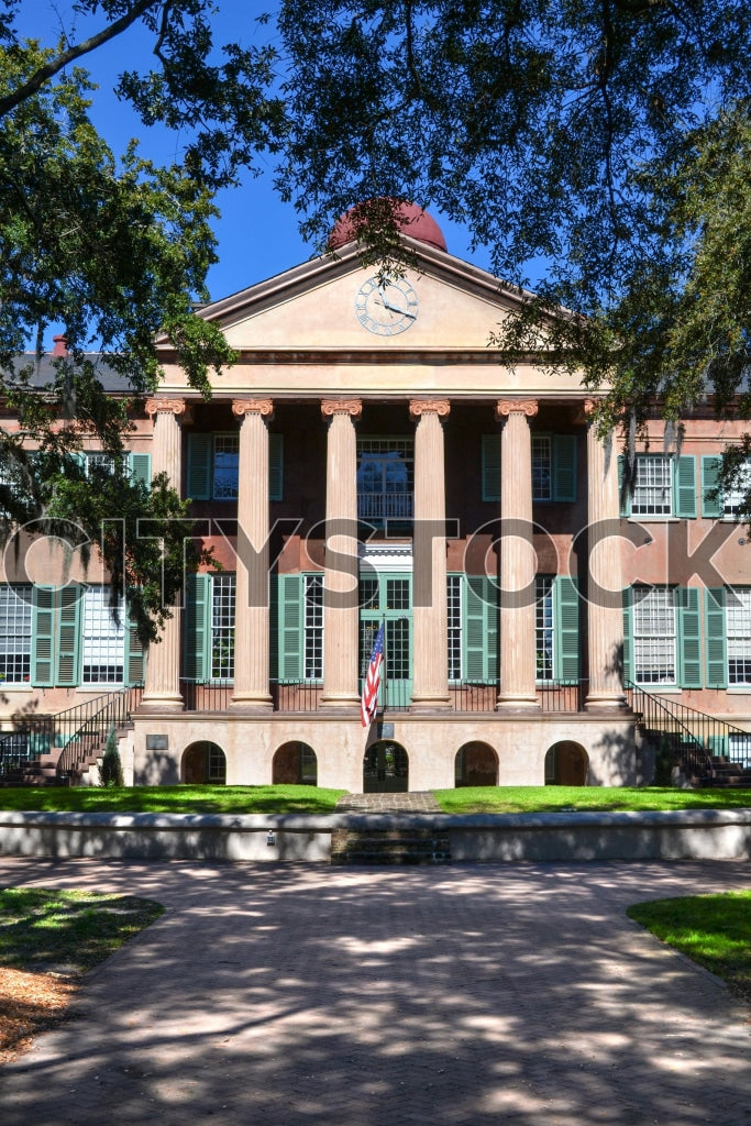 Charleston Courthouse in South Carolina under a blue sky