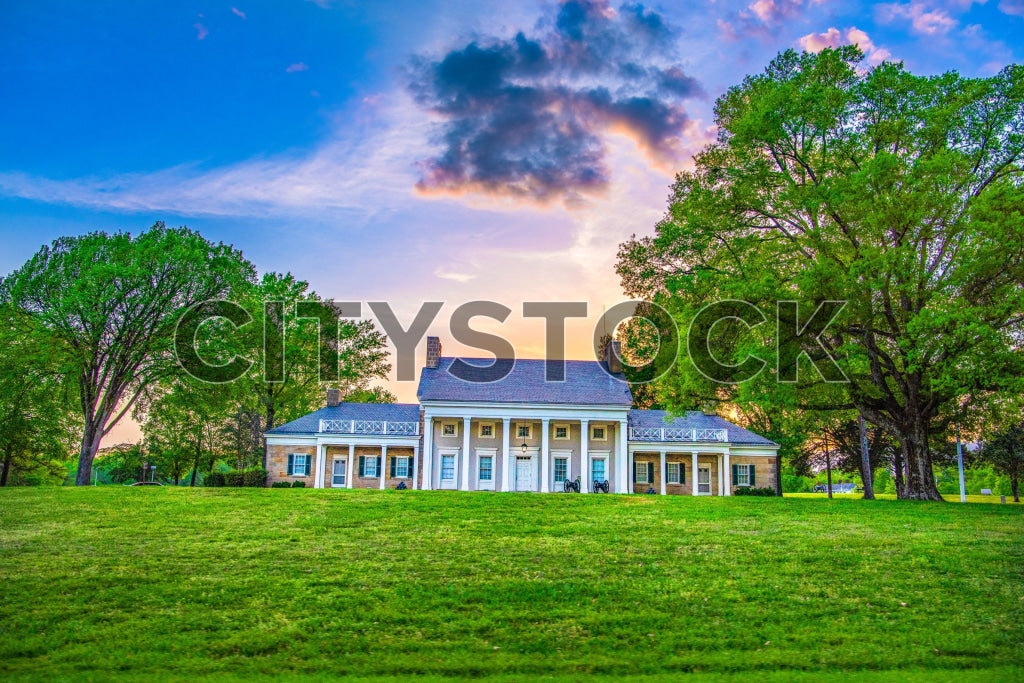 Historic Estate in Chattanooga, Tennessee at Sunset